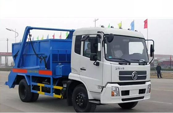 Dongfeng 8CBM আবর্জনা ডাম্প ট্রাক বিন সহ সাঁতারের আর্ম স্কিপ লোডার