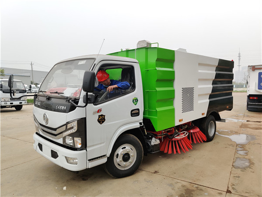 DONGFENG D6 সিরিজ রোড সুইপার ট্রাক 130HP 4X2 ডিজেল ফুয়েল ইঞ্জিন