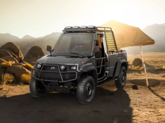 কঠিন রোড ডেলিভারির জন্য 4WD অফ রোড লাইট ডিউটি ​​ইলেকট্রিক ট্রাক 76.8V/10.5KW মোটর