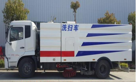 DONGFENG চ্যাসিস শুকনো স্যানিটেশন রোড সুইপার ট্রাক Eur V নির্গমন