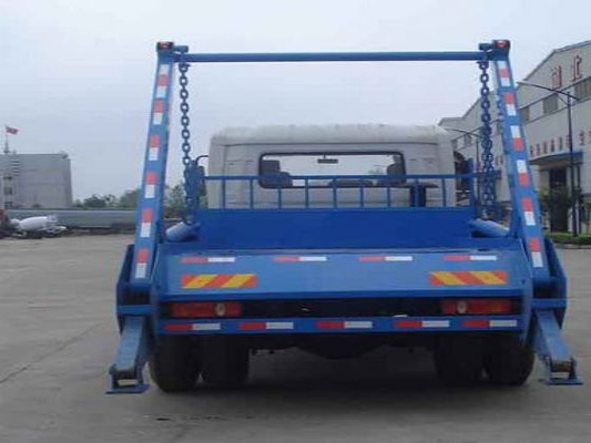 Dongfeng 8CBM আবর্জনা ডাম্প ট্রাক বিন সহ সাঁতারের আর্ম স্কিপ লোডার