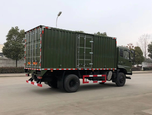 ফ্ল্যাট ছাদের কেবিন অফরোড কার্গো ট্রাক 154kw ডংফেং কার্গো ট্রাক