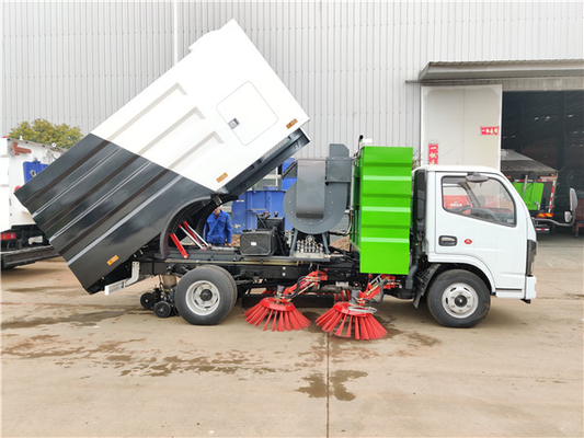 DONGFENG D6 সিরিজ রোড সুইপার ট্রাক 130HP 4X2 ডিজেল ফুয়েল ইঞ্জিন